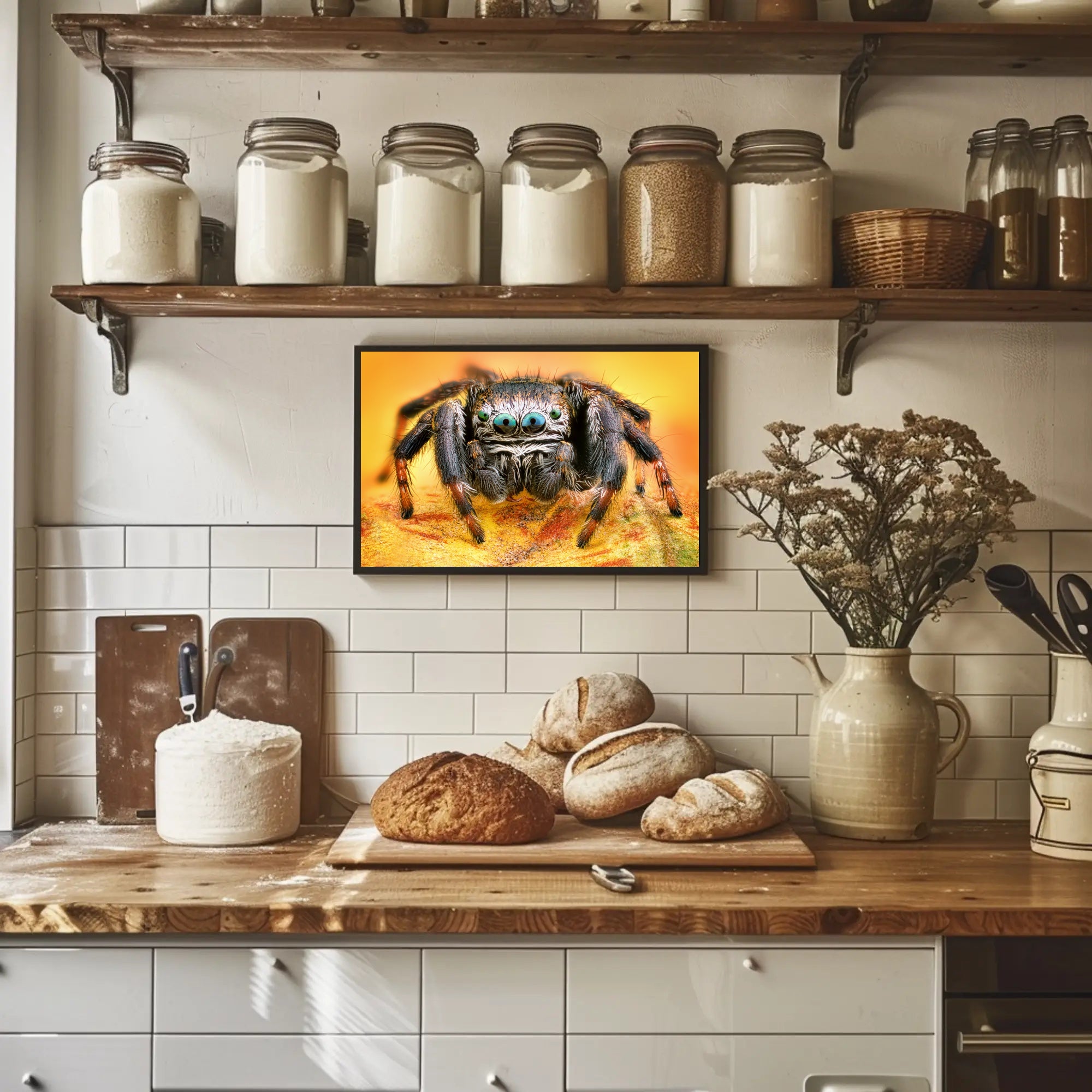 Jumping Spider Eye Detail Animal Poster PosterGoat