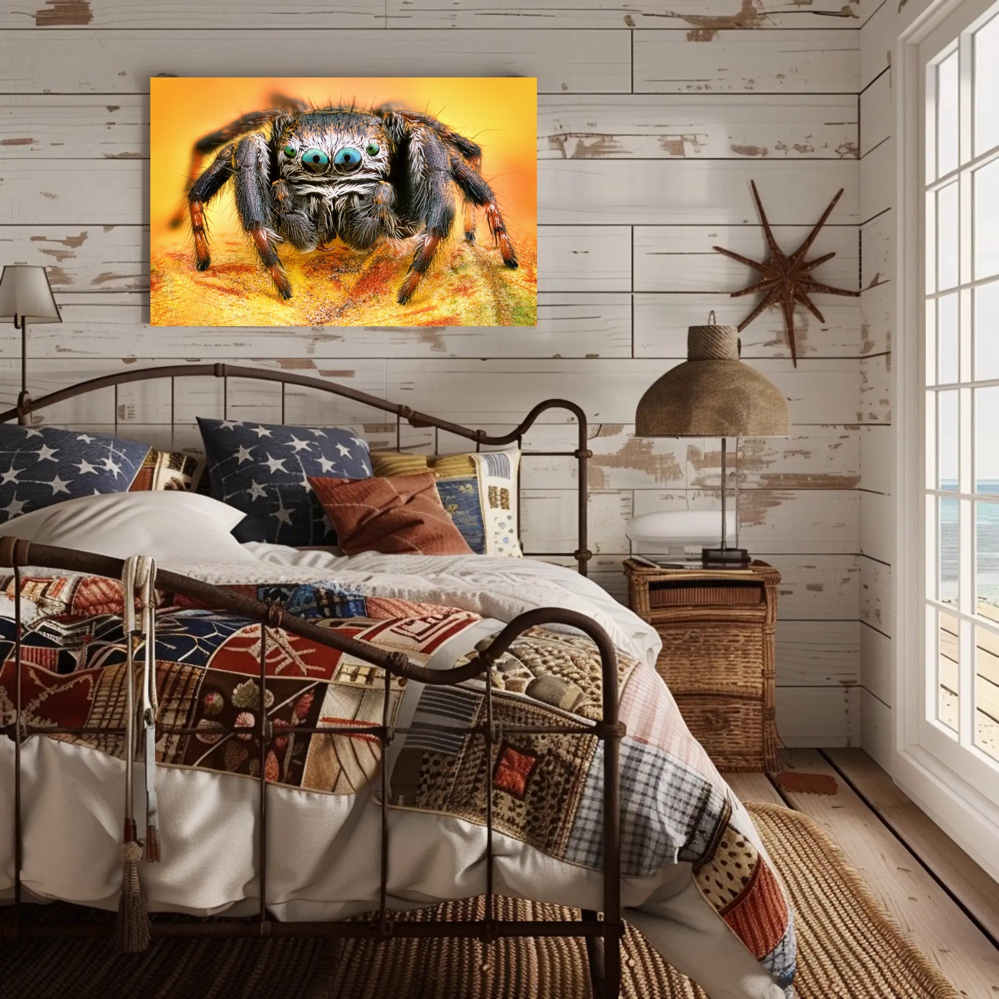 Jumping Spider Eye Detail Animal Poster PosterGoat