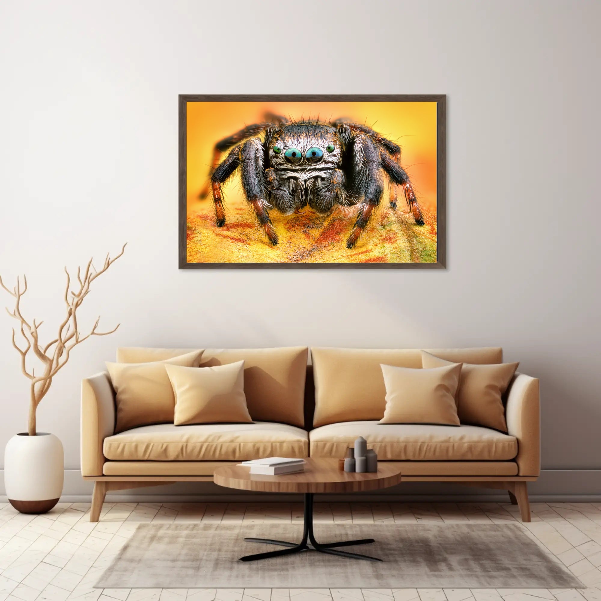 Jumping Spider Eye Detail Animal Poster PosterGoat