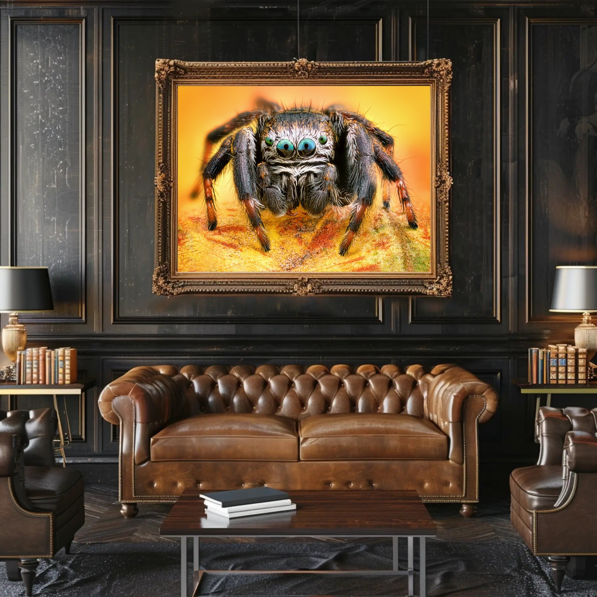 Jumping Spider Eye Detail Animal Poster PosterGoat