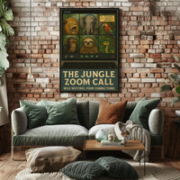 Jungle-Themed Virtual Meeting Animal Poster PosterGoat