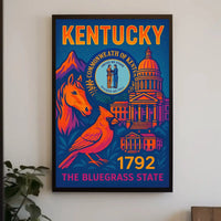 KENTUCKY STATE PRIDE VINTAGE TRAVEL POSTER PosterGoat