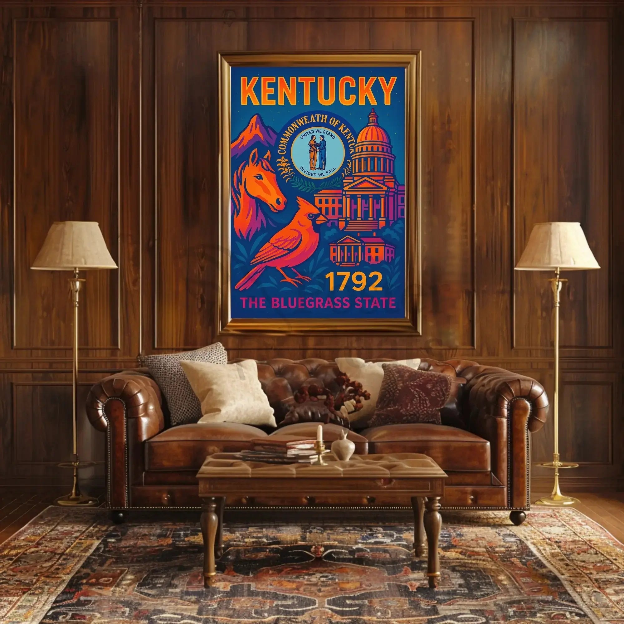 KENTUCKY STATE PRIDE VINTAGE TRAVEL POSTER PosterGoat