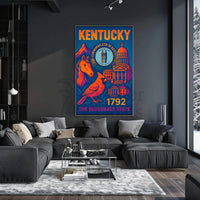 KENTUCKY STATE PRIDE VINTAGE TRAVEL POSTER PosterGoat