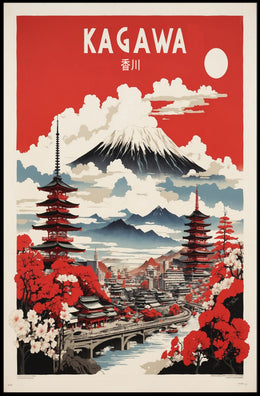 Kagawa Japan Travel Poster PosterGoat