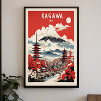 Kagawa Japan Travel Poster PosterGoat
