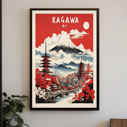Kagawa Japan Travel Poster PosterGoat