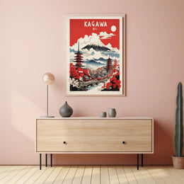 Kagawa Japan Travel Poster PosterGoat