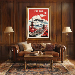 Kagawa Japan Travel Poster PosterGoat