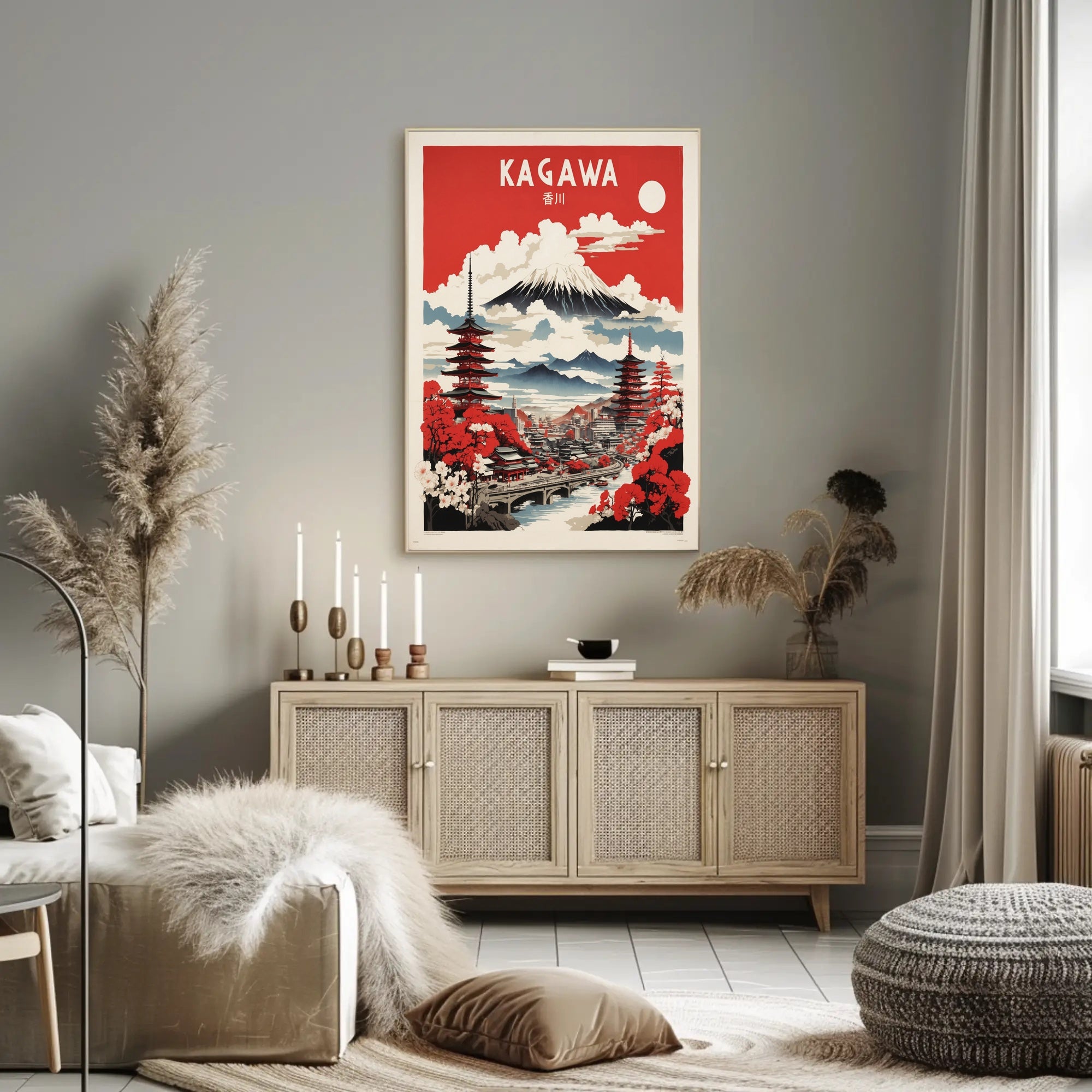 Kagawa Japan Travel Poster PosterGoat