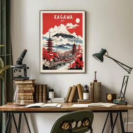 Kagawa Japan Travel Poster PosterGoat