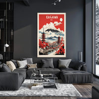 Kagawa Japan Travel Poster PosterGoat