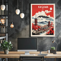Kagawa Japan Travel Poster PosterGoat