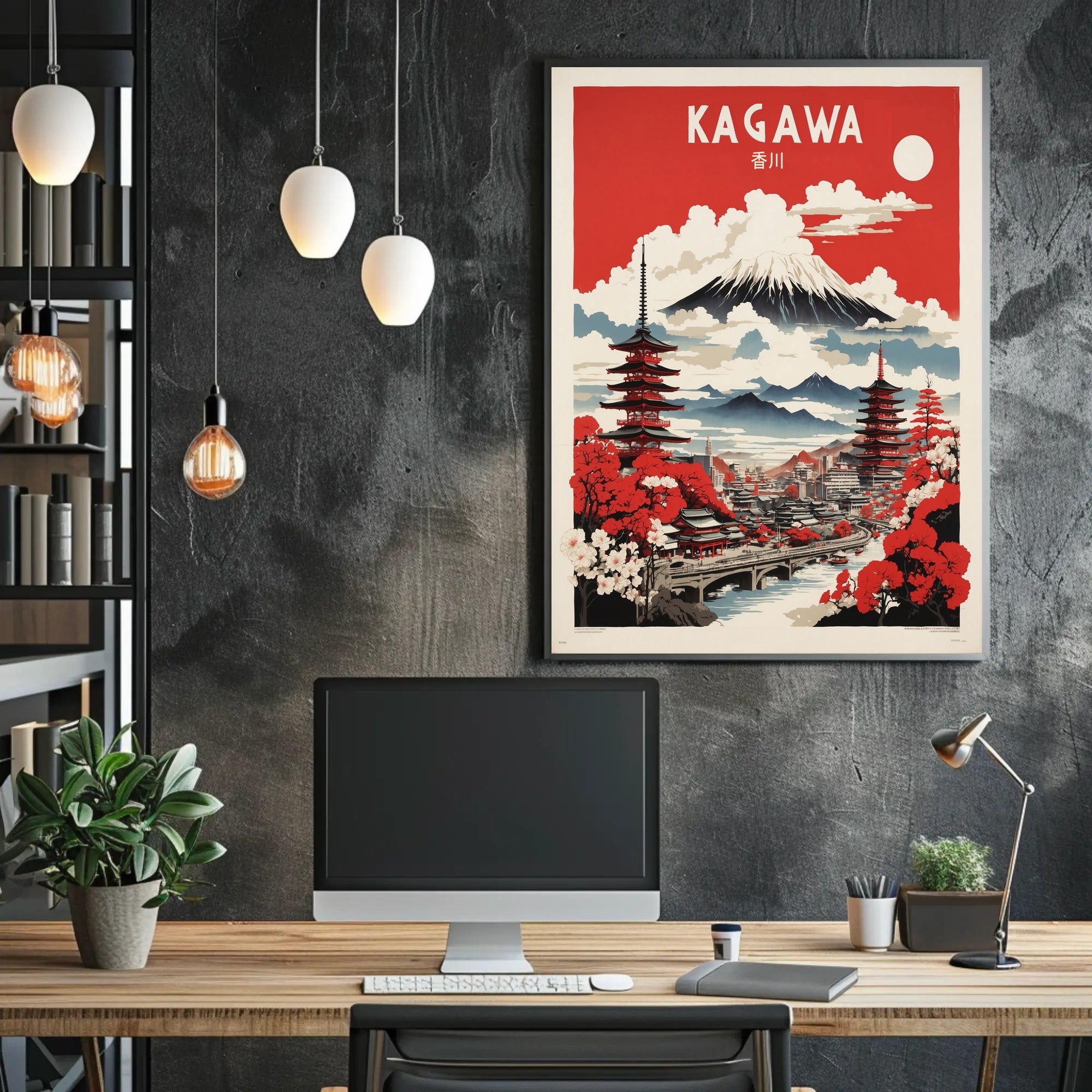 Kagawa Japan Travel Poster PosterGoat