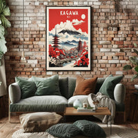 Kagawa Japan Travel Poster PosterGoat