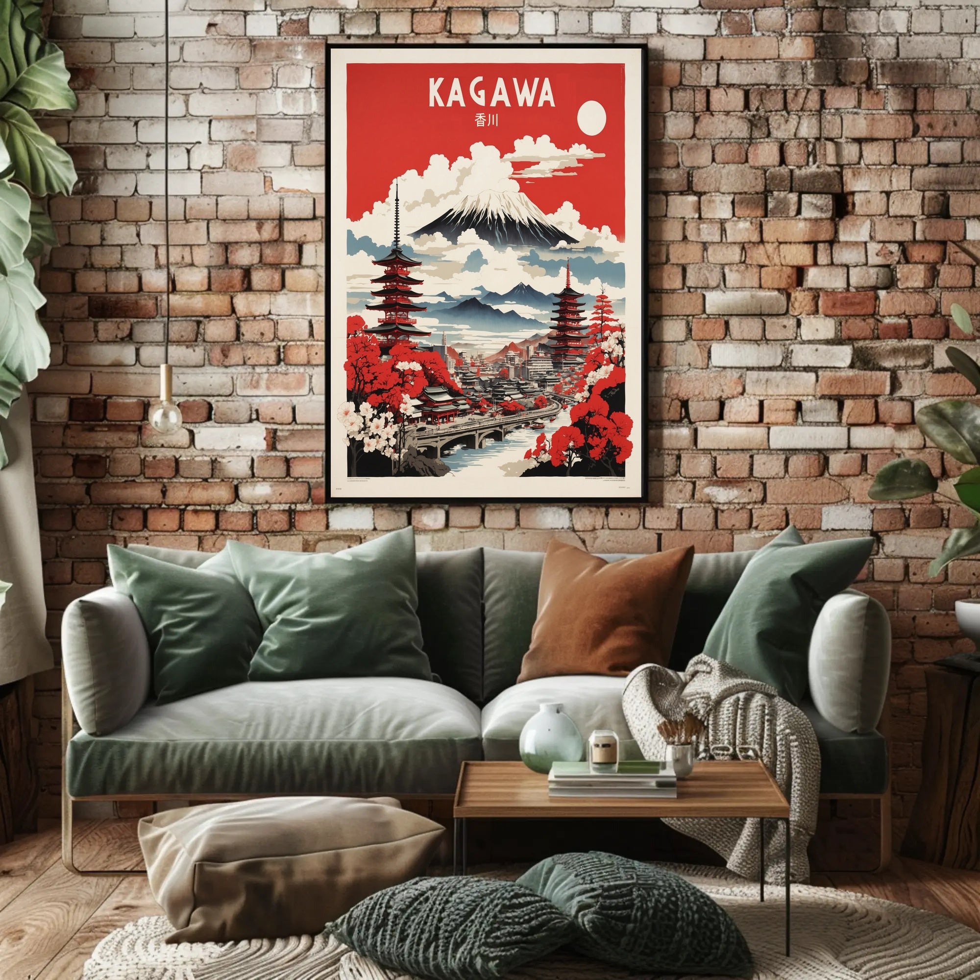 Kagawa Japan Travel Poster PosterGoat