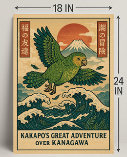 Kakapos Great Adventure Poster PosterGoat