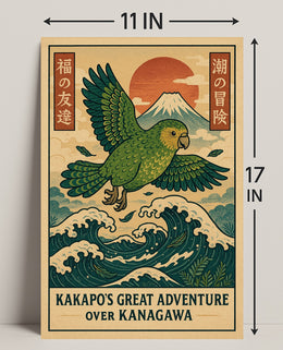Kakapos Great Adventure Poster PosterGoat