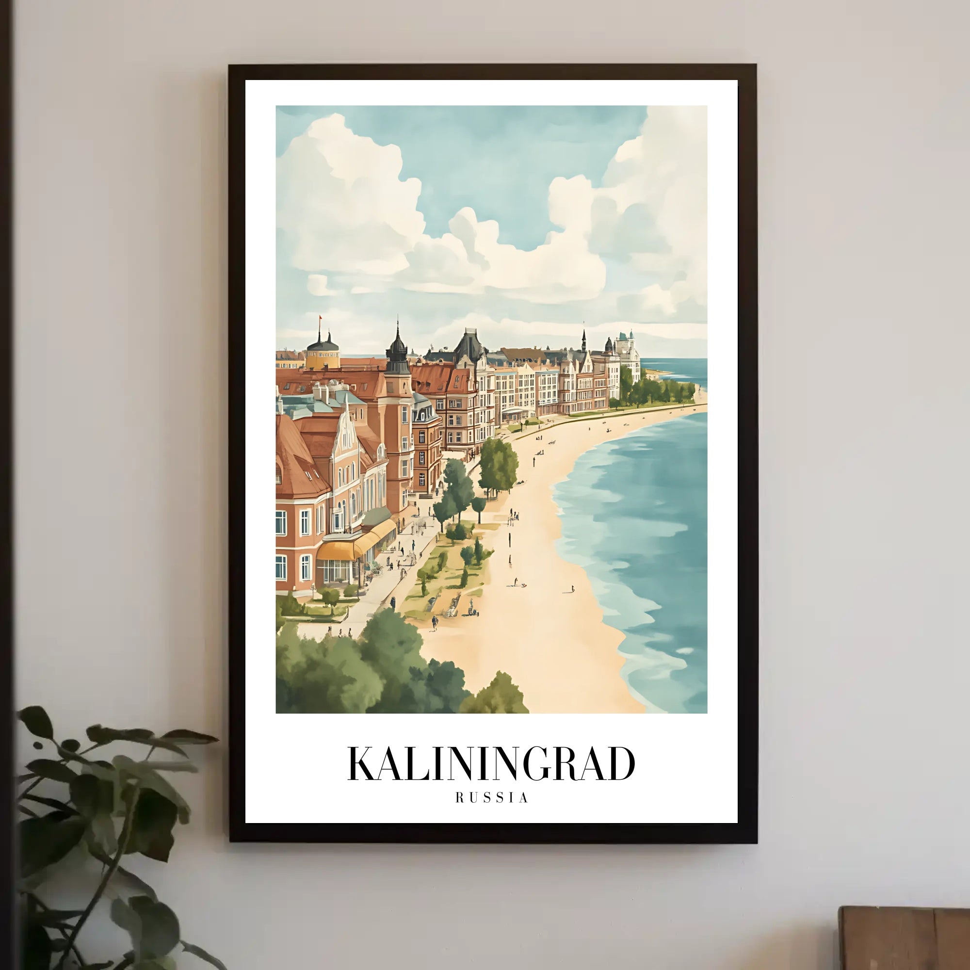 Kaliningrad Coastal Charm: Vintage Travel Poster PosterGoat