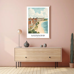 Kaliningrad Coastal Charm: Vintage Travel Poster PosterGoat