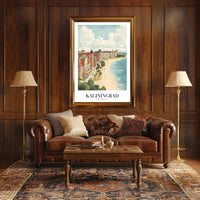 Kaliningrad Coastal Charm: Vintage Travel Poster PosterGoat