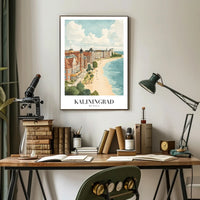 Kaliningrad Coastal Charm: Vintage Travel Poster PosterGoat