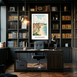 Kaliningrad Coastal Charm: Vintage Travel Poster PosterGoat