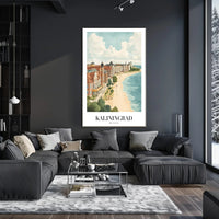 Kaliningrad Coastal Charm: Vintage Travel Poster PosterGoat