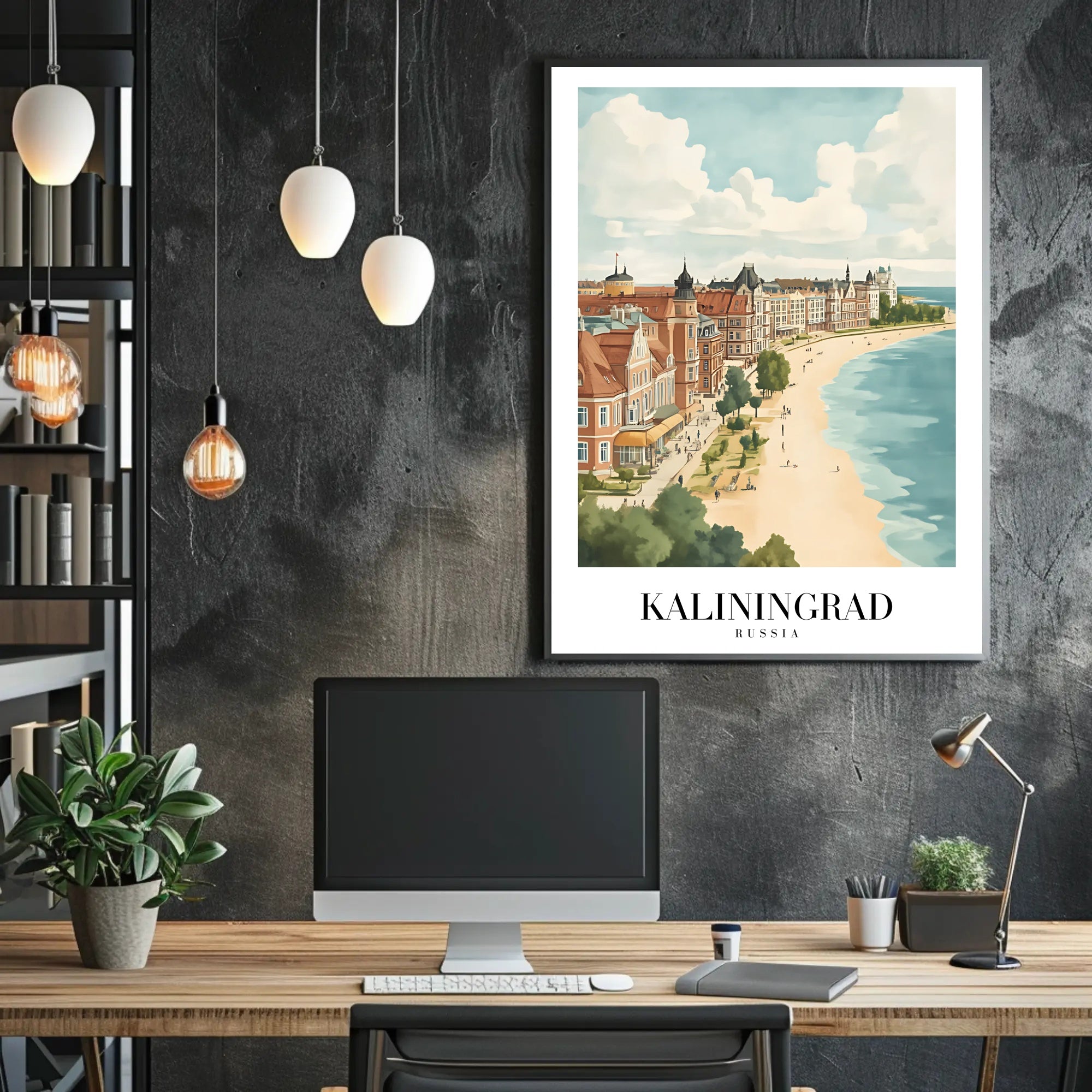 Kaliningrad Coastal Charm: Vintage Travel Poster PosterGoat