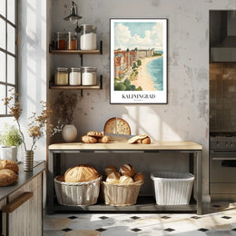 Kaliningrad Coastal Charm: Vintage Travel Poster PosterGoat