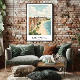 Kaliningrad Coastal Charm: Vintage Travel Poster PosterGoat
