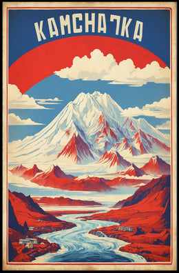 Kamchatka Peninsula Vintage Travel Poster PosterGoat