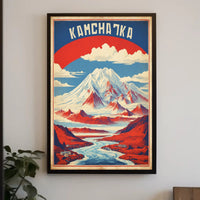 Kamchatka Peninsula Vintage Travel Poster PosterGoat