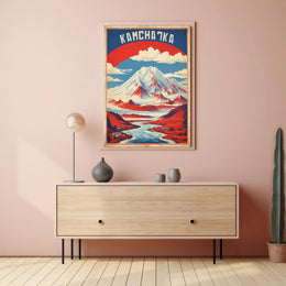 Kamchatka Peninsula Vintage Travel Poster PosterGoat