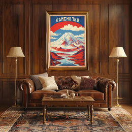 Kamchatka Peninsula Vintage Travel Poster PosterGoat