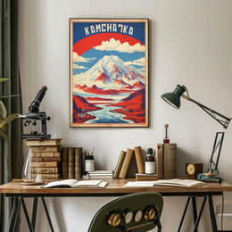 Kamchatka Peninsula Vintage Travel Poster PosterGoat