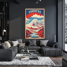 Kamchatka Peninsula Vintage Travel Poster PosterGoat