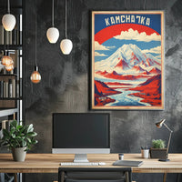 Kamchatka Peninsula Vintage Travel Poster PosterGoat