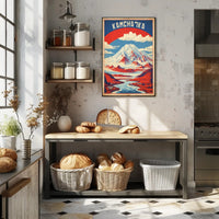 Kamchatka Peninsula Vintage Travel Poster PosterGoat