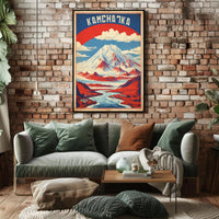 Kamchatka Peninsula Vintage Travel Poster PosterGoat