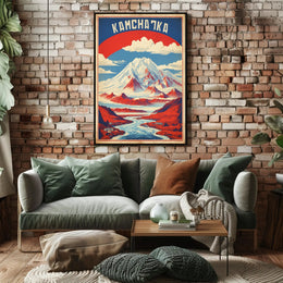 Kamchatka Peninsula Vintage Travel Poster PosterGoat