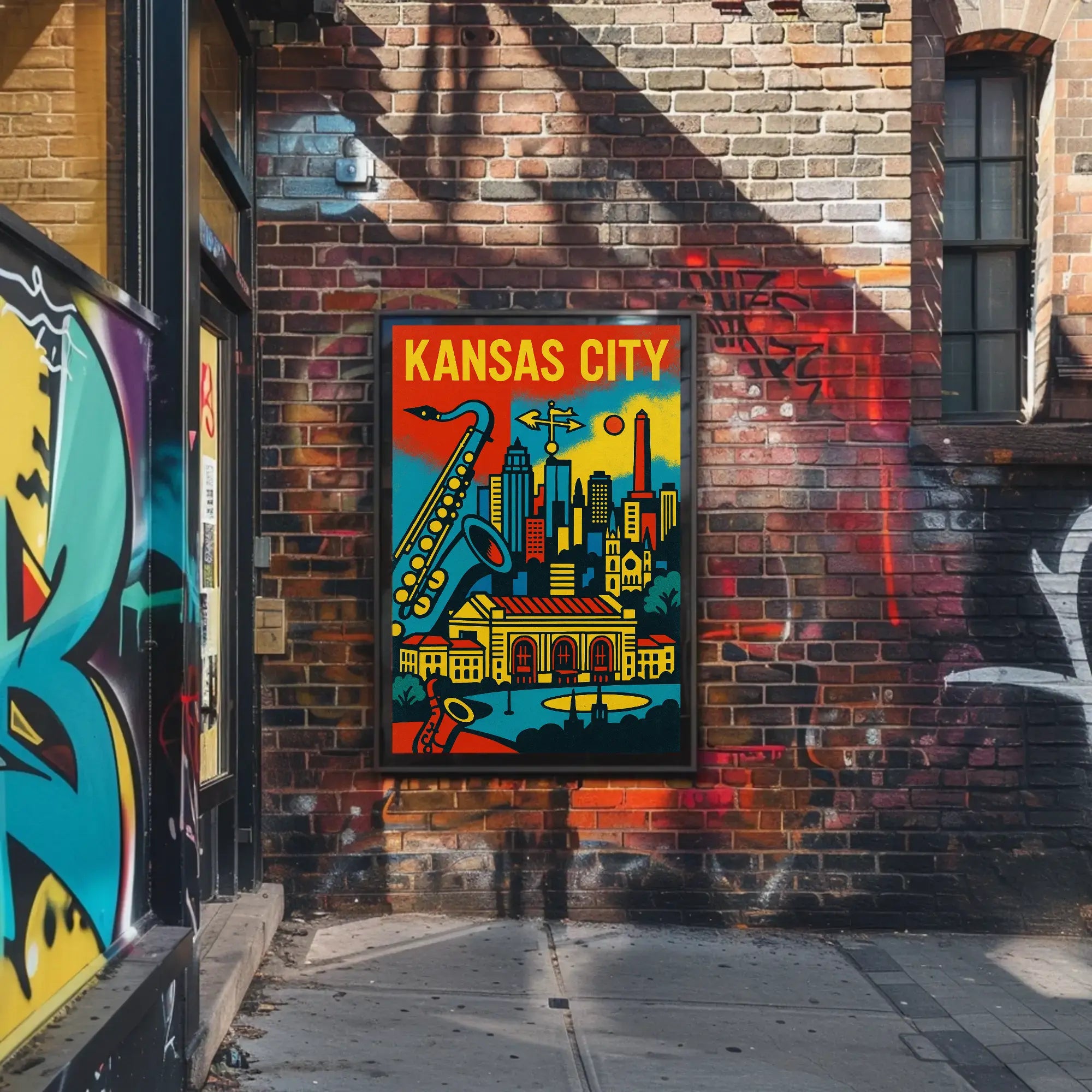 Kansas City Jazz Heritage Art Print Cultural Poster PosterGoat