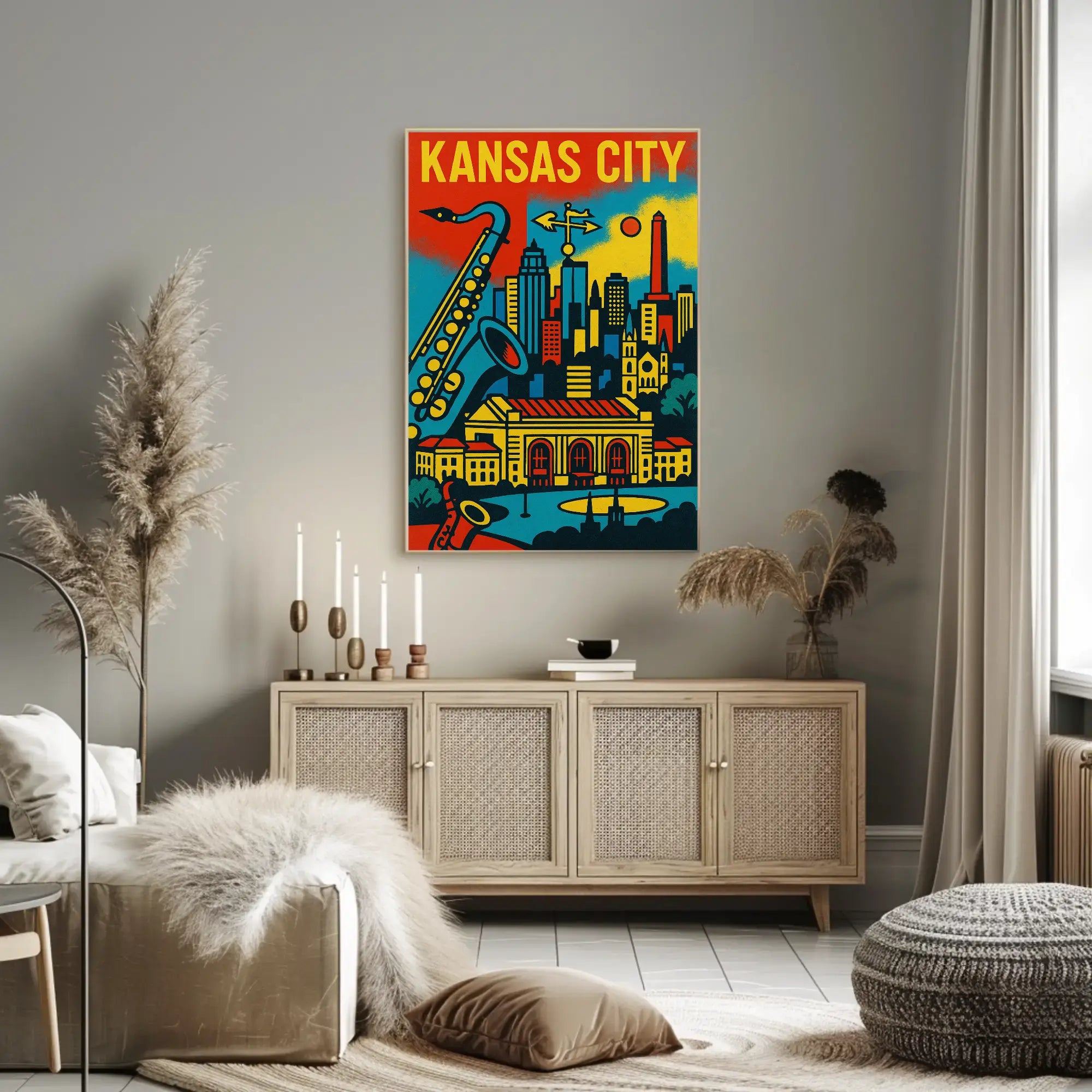 Kansas City Jazz Heritage Art Print Cultural Poster PosterGoat