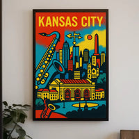 Kansas City Jazz Heritage Art Print Cultural Poster PosterGoat
