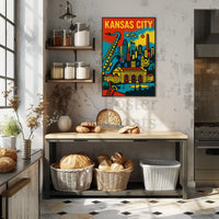Kansas City Jazz Heritage Art Print Cultural Poster PosterGoat