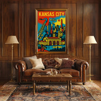 Kansas City Jazz Heritage Art Print Cultural Poster PosterGoat