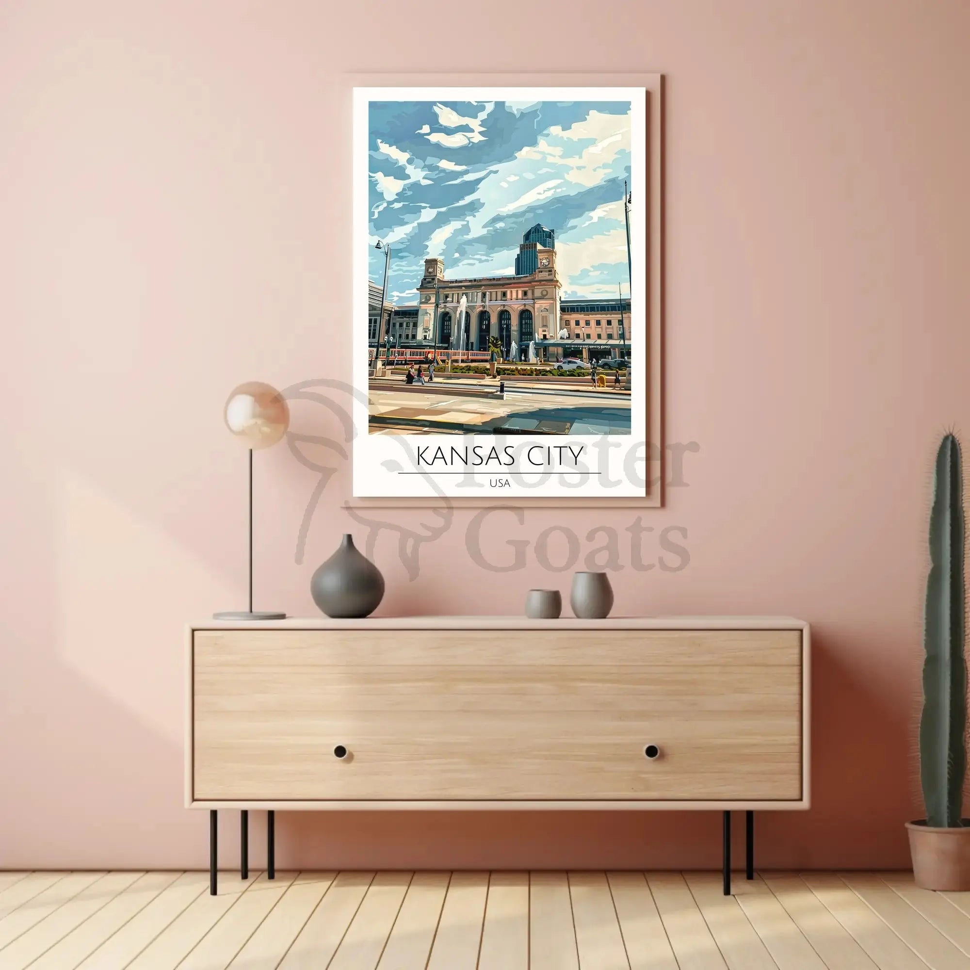 Kansas City Union Station Travel Poster PosterGoat