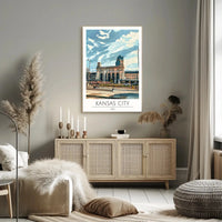 Kansas City Union Station Travel Poster PosterGoat