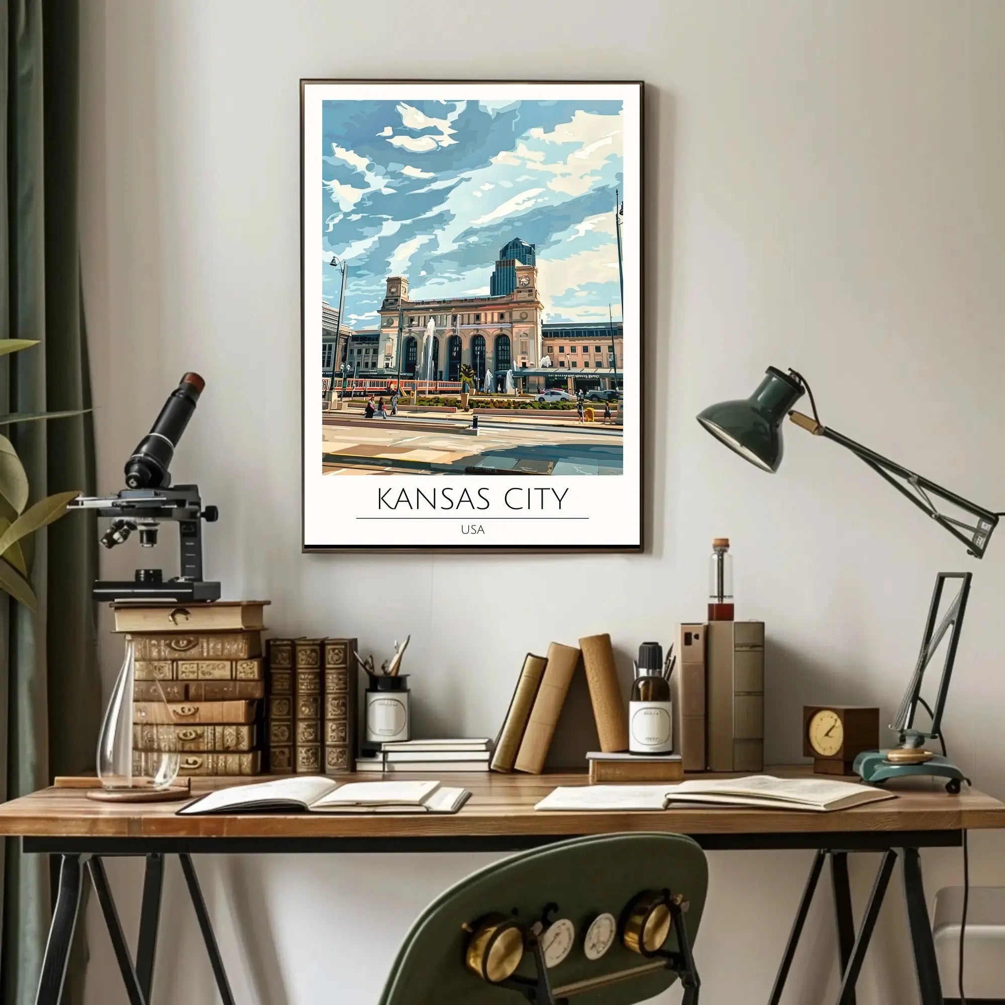 Kansas City Union Station Travel Poster PosterGoat