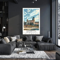 Kansas City Union Station Travel Poster PosterGoat